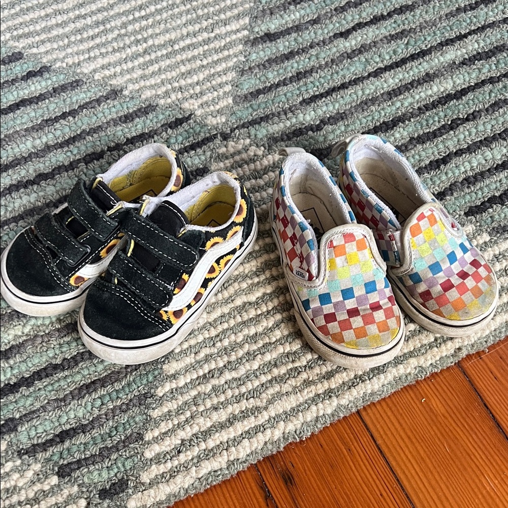 Vans toddler size 7 lot of 2 sneakers